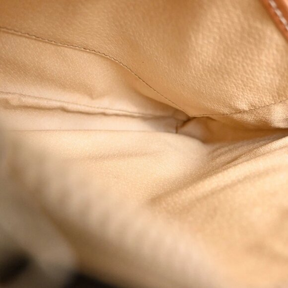 CELINE Logo Macadam Pattern Shoulder Bag PVC Leather Brown Italy - Picture 12 of 16